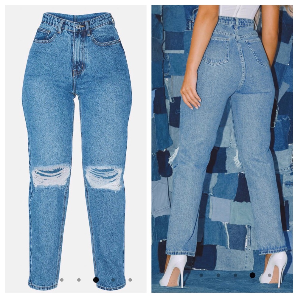 PLT RIPPED MOM👖JEANS - Picture 2 of 6
